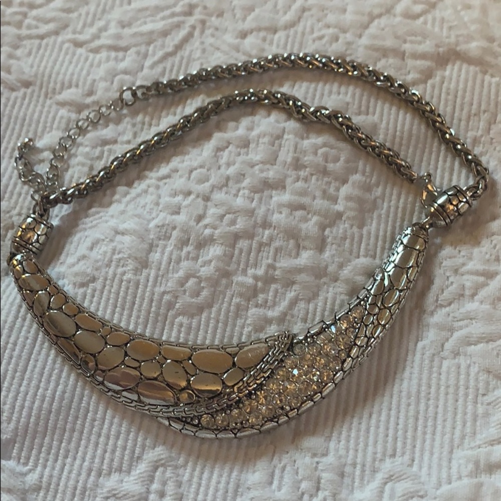 Vintage silver chunky necklace
